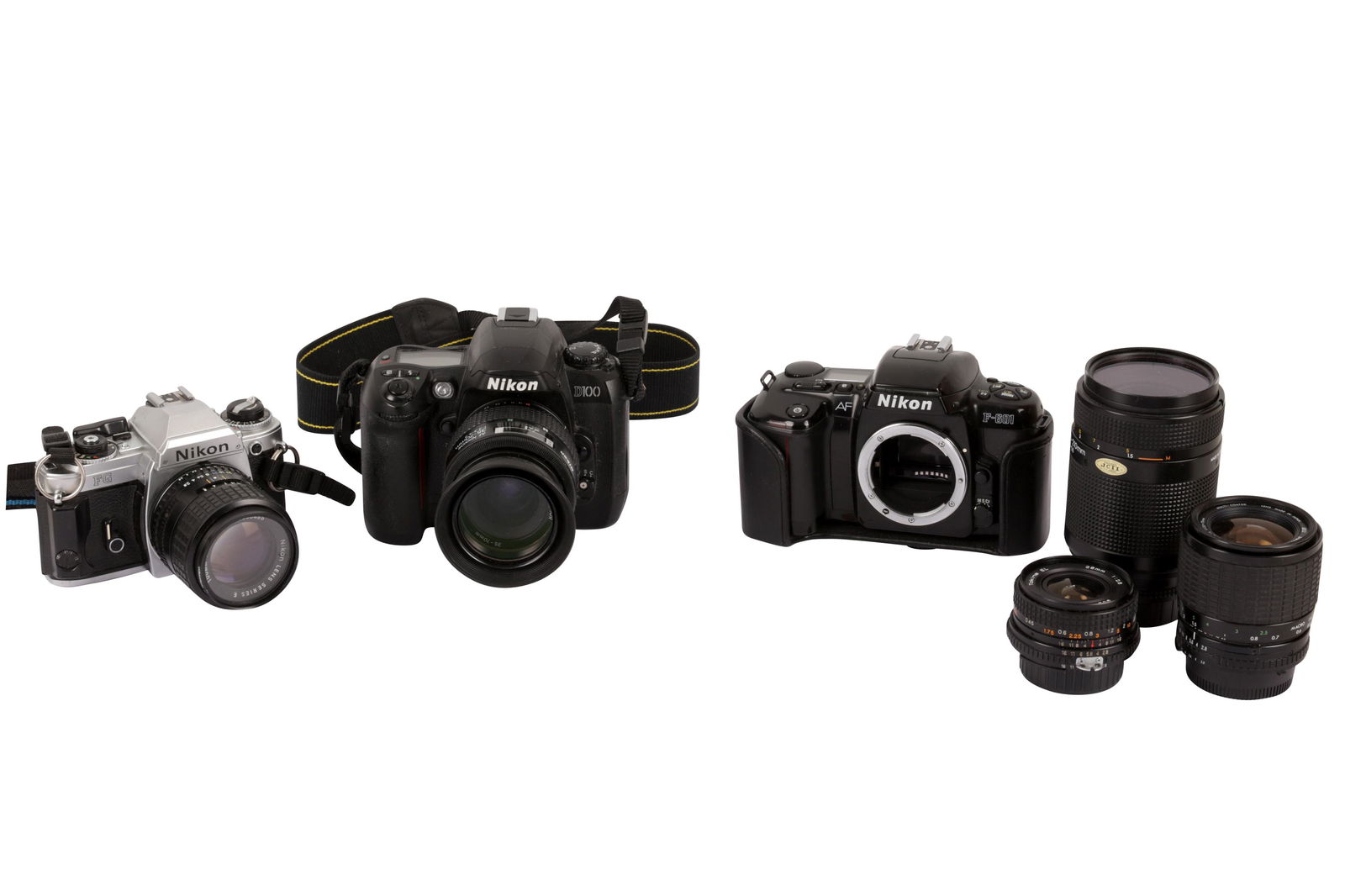 A Group of Nikon SLRs & Lenses (1 of 1)