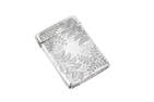 A Victorian sterling silver card case, London 1894 by