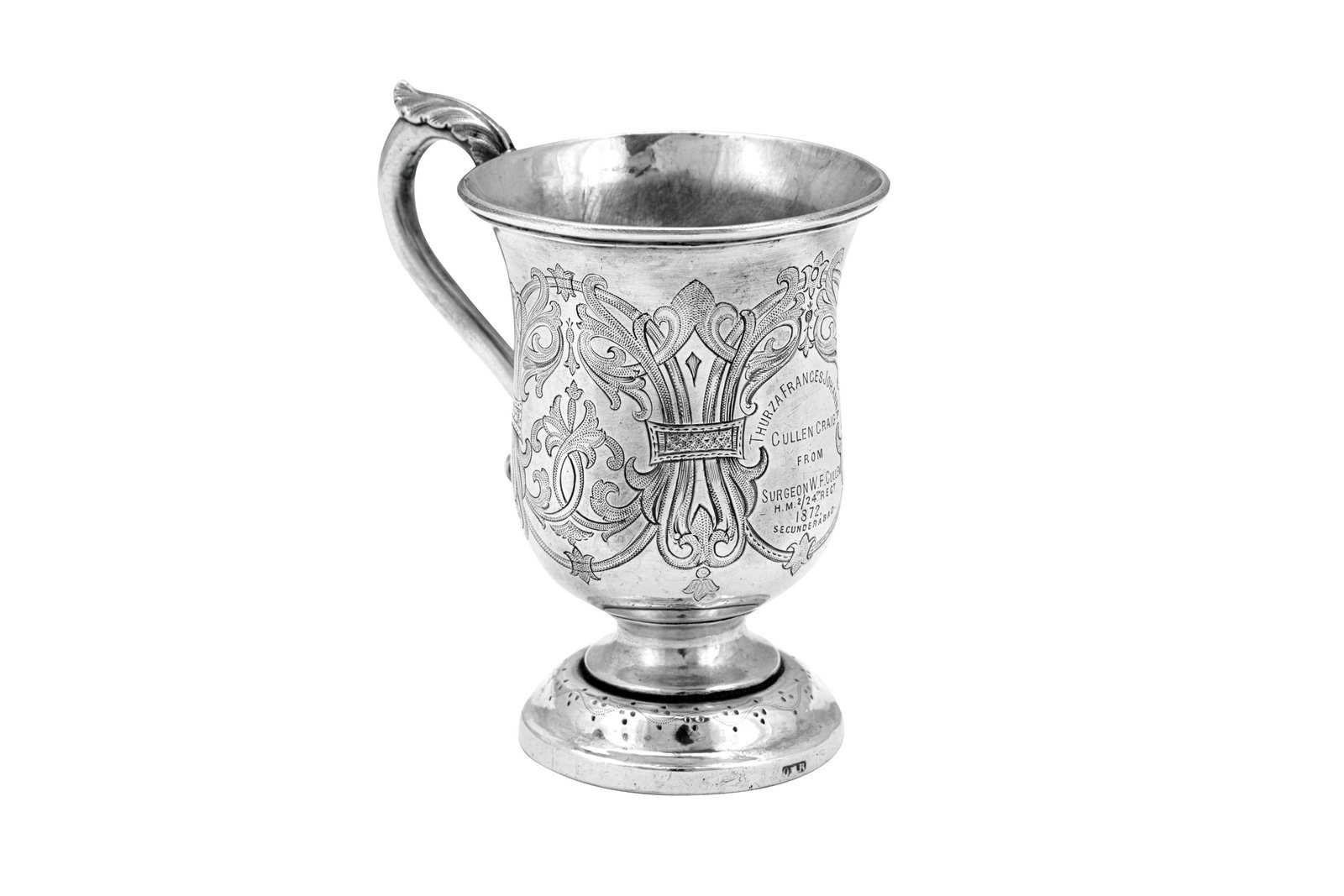 A late 19th century Indian Colonial silver christening (1 of 4)