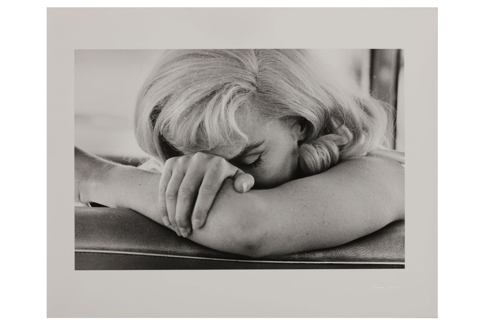 Cornell Capa (1918-2008): Cornell Capa (1918-2008) MARILYN MONROE ON THE SET OF 'THE MISFITS", NEVADA, 1960. Silver gelatin print, printed in 2000 by Teresa Engle, image size, 425 x 285mm, with photographers blind stamp recto