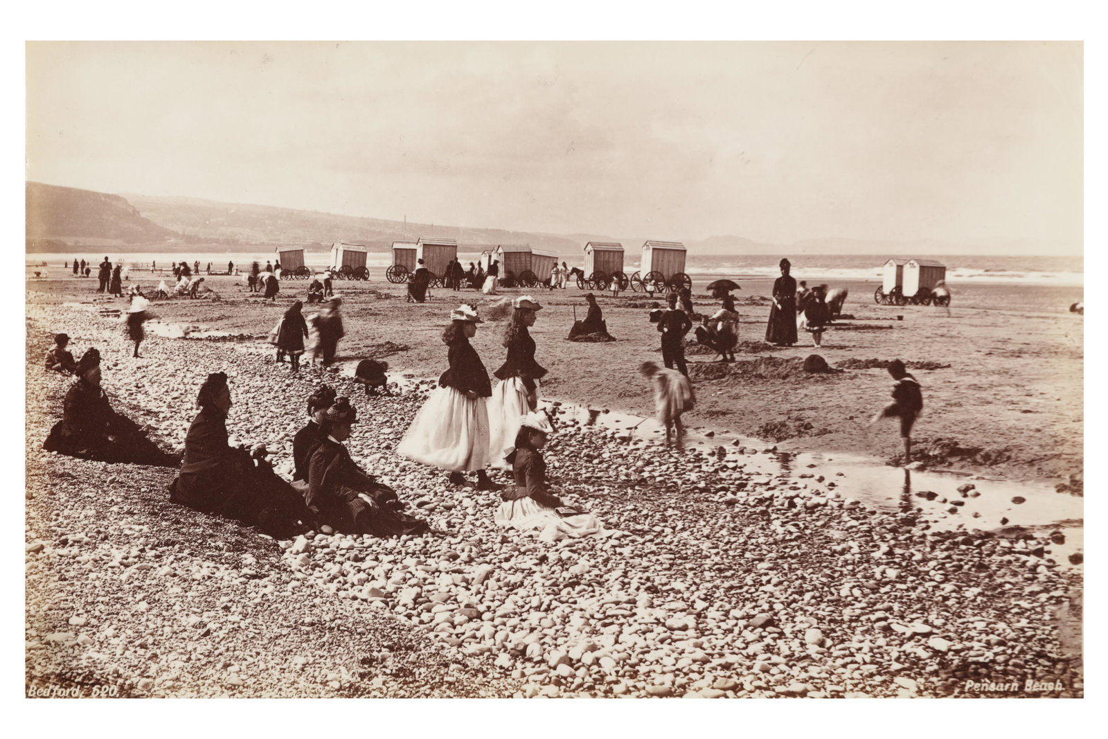 Francis Bedford (1815-1894): Francis Bedford (1815-1894) PENSARN BEACH, c.1860. Albumen print, image size,124 x 197 mm, numbered and titled in the negative.