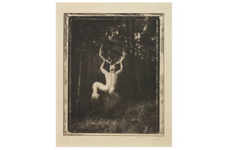 George Holz b.1956: George Holz b.1956 TONY WOODLAND VALLERY, 1988, platinum palladium print, image size, 590 x 480mm, mounted and framed, frame size, 880 x 780mm