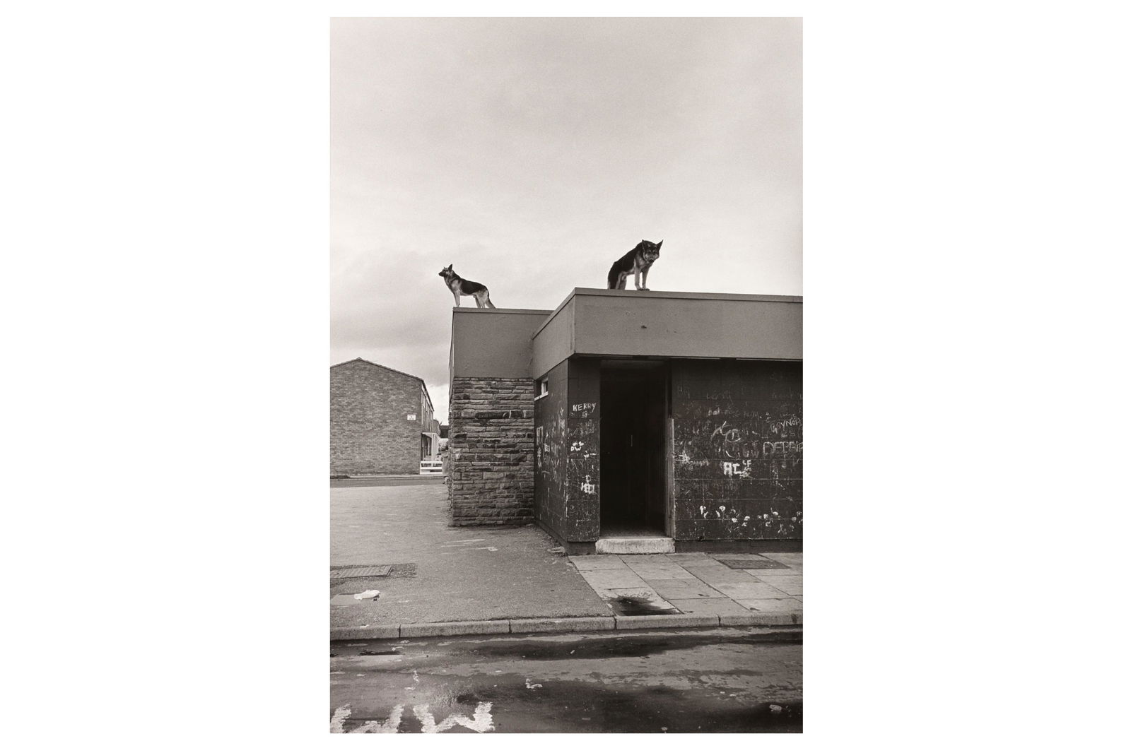 Peter Marlow (1952-2016): Peter Marlow (1952-2016) THE WINDMILL PUB, Kirby, Liverpool, 1986. Silver gelatin print, image size, 635 x 432mm, mounted and framed under glass, mount size, 1000 x 850mm, signed and titled in ink wit