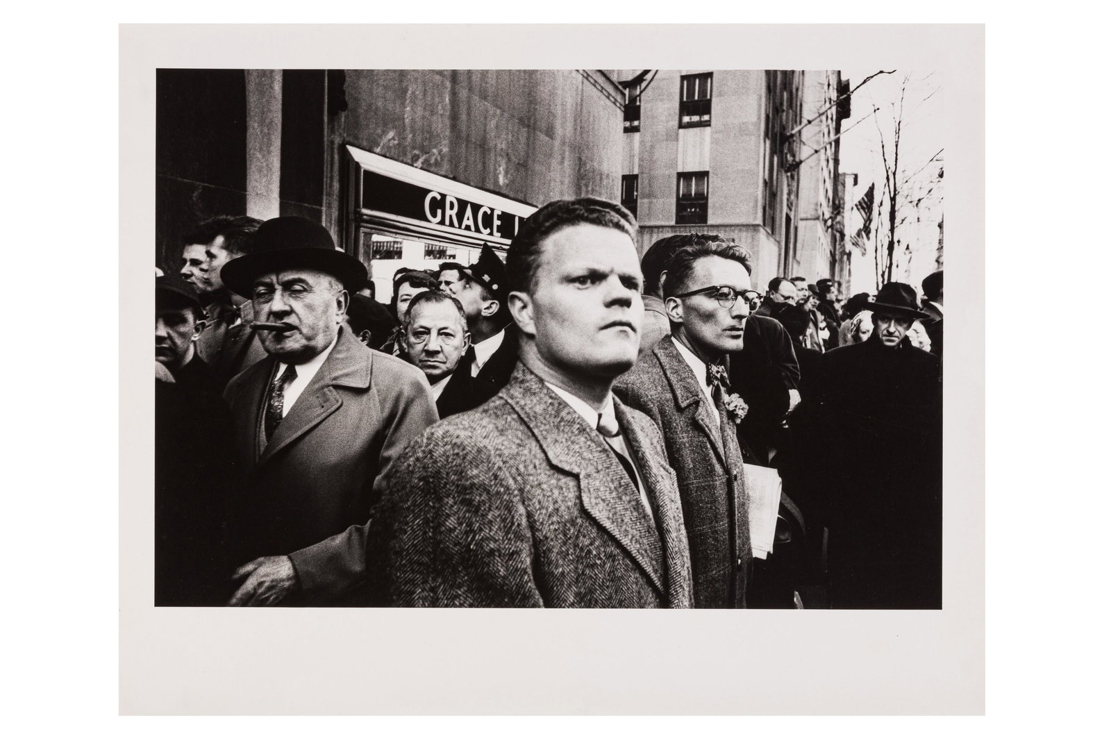 Â§ William Klein (1926-2022): William Klein (1926-2022) GRACE LINE, 5TH AVENUE, NEW YORK, 1955. Silver gelatin print, printed later, image size 310 x 452mm, sheet size 400 x 500mm, signed, titled and dated by the photographer in p