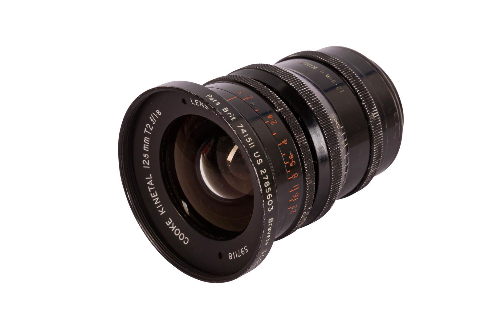 Taylor Hobson COOKE KINETAL 50mm F1.8 T2 A Taylor Hobson 9mm T/2 F/1.9