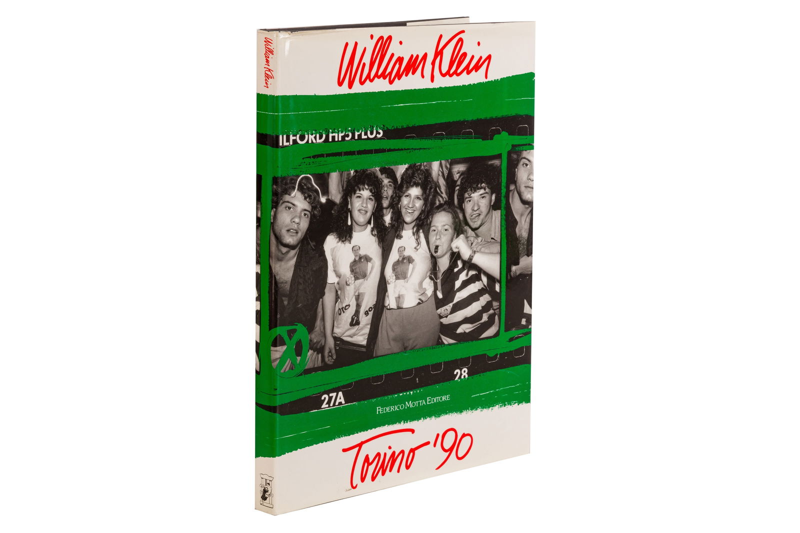 William Klein (1926-2022): William Klein (1926-2022) TORINO, 1990. First Italian Edition, hardback, black paper boards, stamped white title on spine, photo-illustrated dust jacket, 345 x 250mm, accompanying text by Giovanni Chi