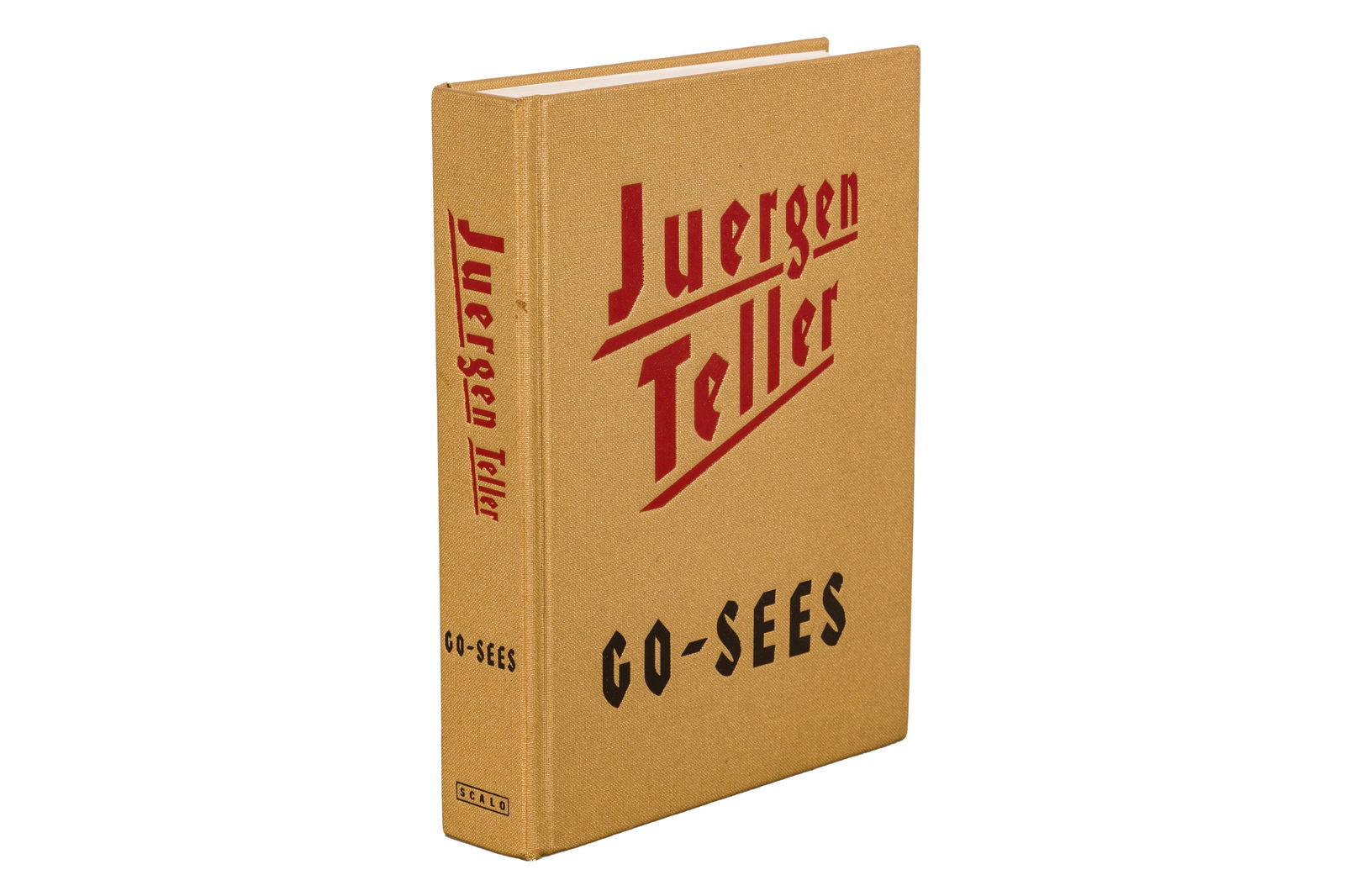 Juergen Teller (b.1964): Juergen Teller (b.1964) GO-SEES, 1999. First Edition, 8vo., hardback, original red and black stamped gilt cloth, numerous colour and black & white photographs. Zurich: Scalo, 1999