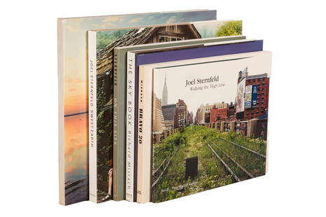 CONTEMPORARY AMERICAN LANDSCAPE PHOTOGRAPHY: CONTEMPORARY AMERICAN LANDSCAPE PHOTOGRAPHY A group of six volumes, including: Joel Sternfeld (3), SWEET EARTH: EXPERIMENTAL UTOPIAS IN AMERICA, 2006. First Edition, signed by the photographer, hardba