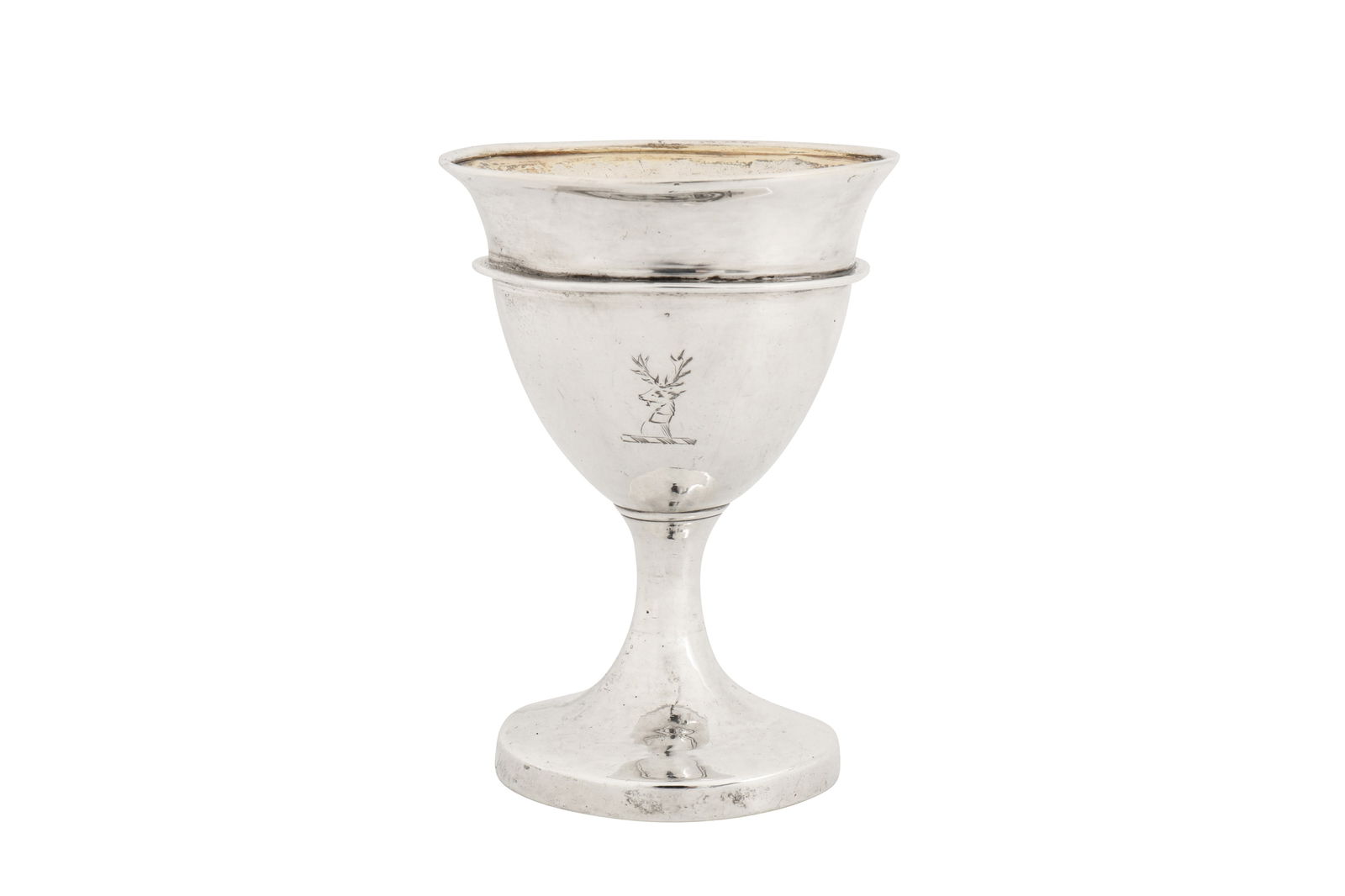 A George III sterling silver egg cup, London 1796 by Paul Storr (1771-1844, first reg. 12th Jan (1 of 2)