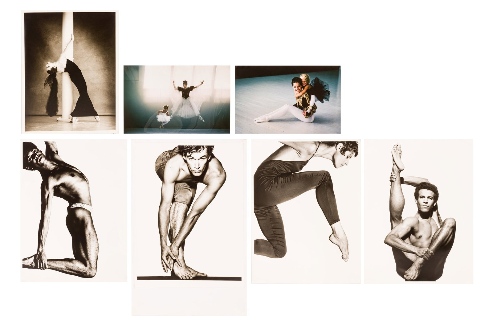 BALLET INTEREST, 1980s-early 1990s: BALLET INTEREST, 1980s-early 1990s A group c-prints and silver gelatin prints by Arthur Elgort, Tyen and others, 1980s - early 1990s; (6) by Tyen, depicting male dancers and a man shaving, two dedicat
