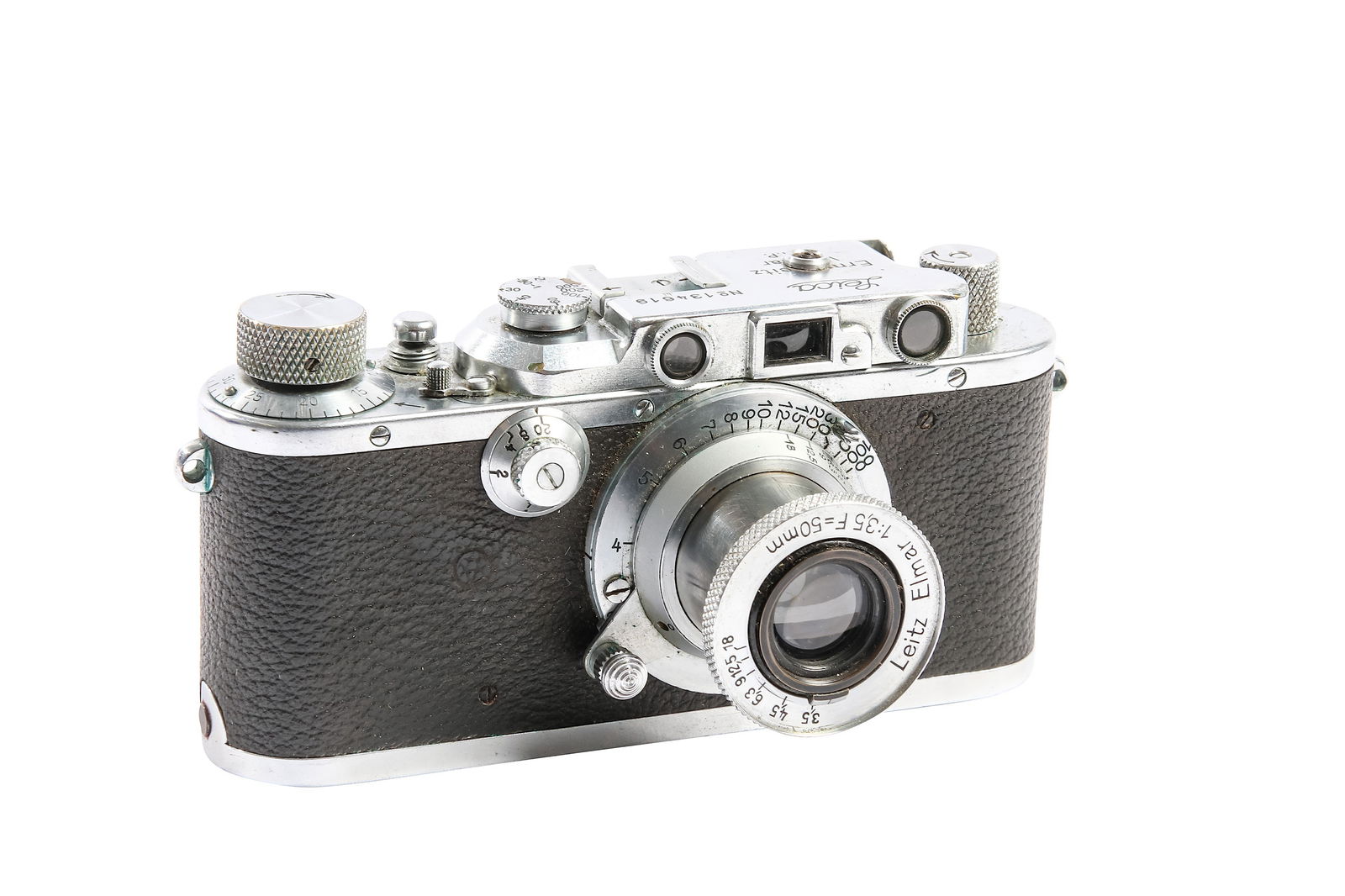 A Leica Iii With 50mm F3.5 Elmar Lens.