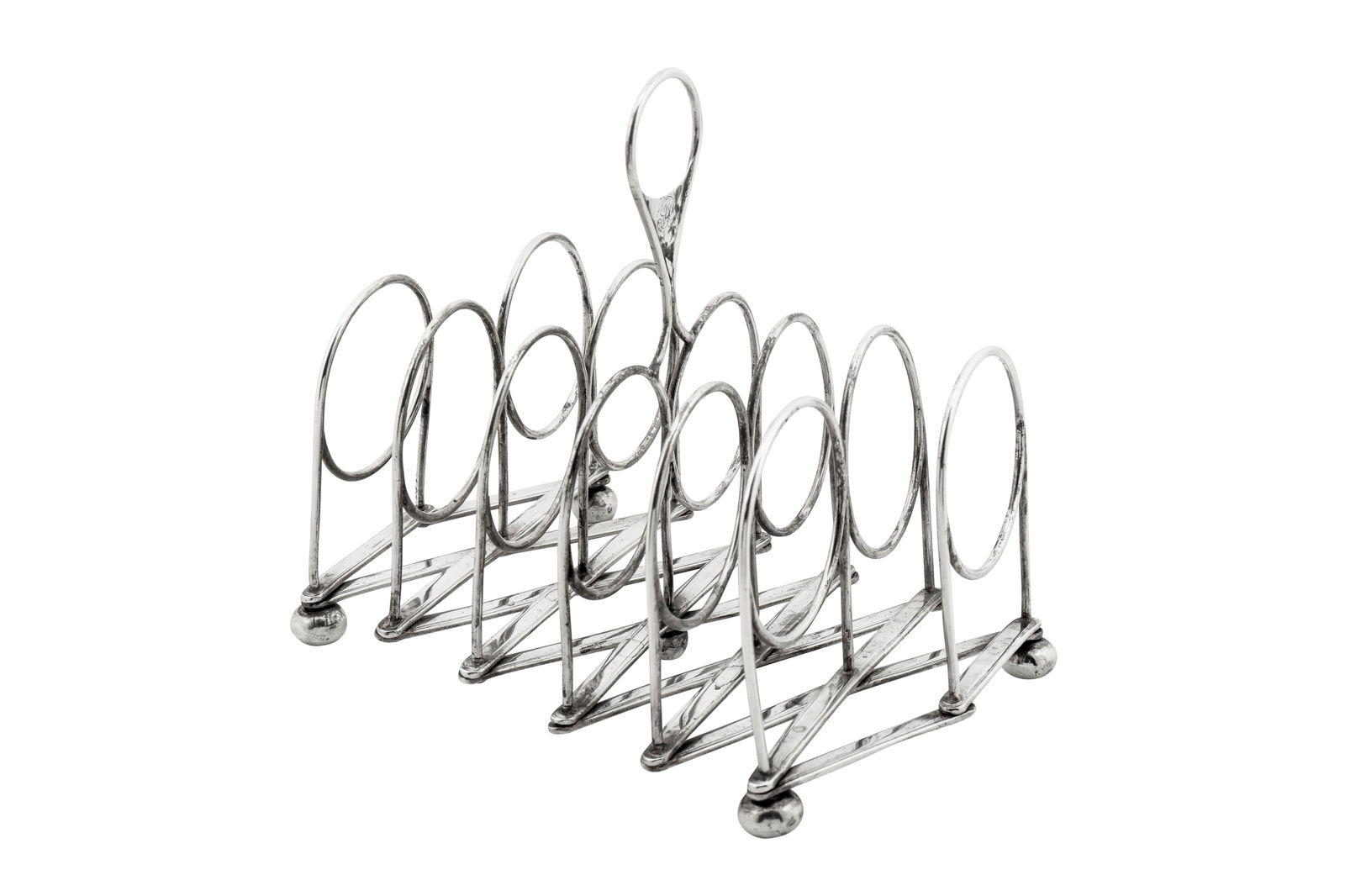 A George III sterling silver patent extending toast rack, Sheffield 1816 by Samuel Roberts, George (1 of 6)