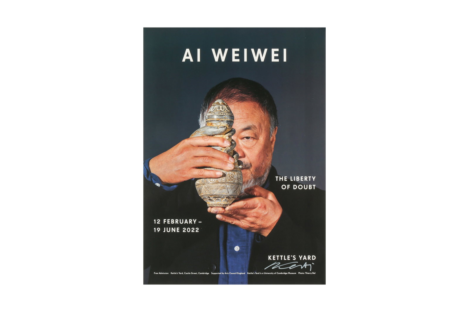 AI WEIWEI (CHINESE B.1957): AI WEIWEI (CHINESE B.1957)Liberty Of Doubt2022signed in white markeroffset lithograph in colours on wovesheet 59.3 x 42cmunframed