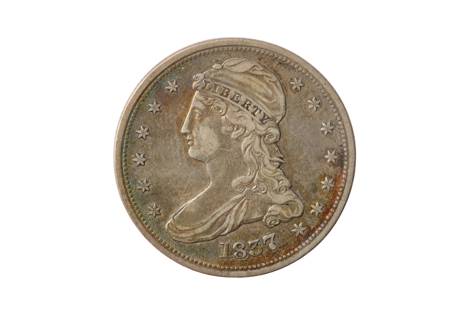 USA, 1837 50 CENTS/HALF DOLLAR. (1 of 2)