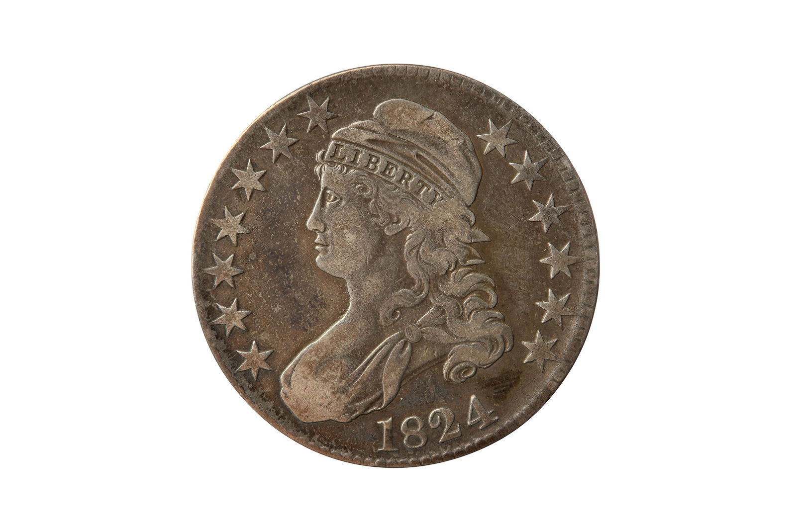USA, 1824 50 CENTS/HALF DOLLAR. (1 of 2)