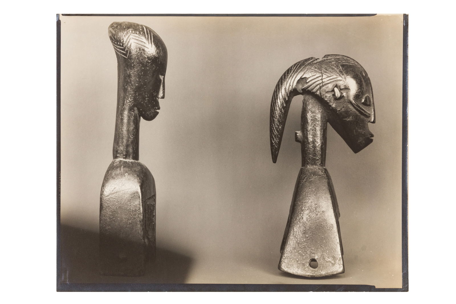 Walker Evans (1903-1975): Walker Evans (1903-1975) TWO BOBBINS, IVORY COAST, 1935. Vintage silver gelatin contact print, sheet size 205 x 255mm, annotated ‘Walker Evans’ and numbered ‘R-509’ and ‘135-41’ in pencil