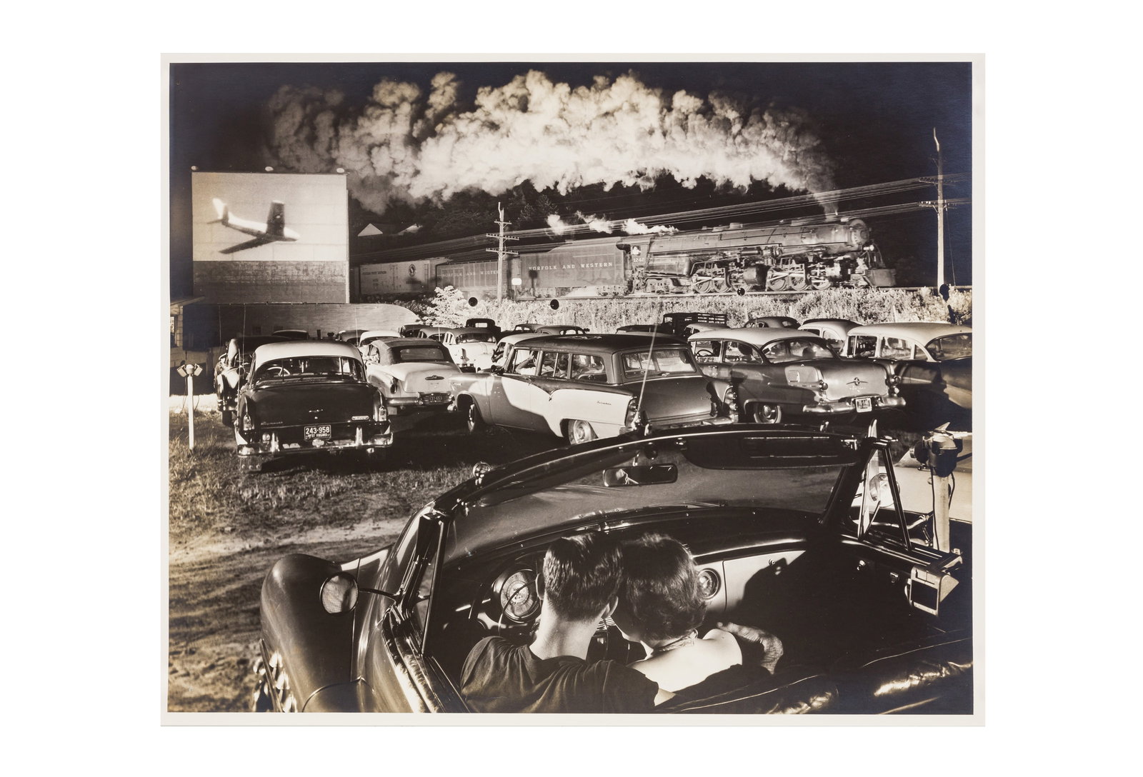 O. Winston Link (1914-2001): O. Winston Link (1914-2001) HOTSHOT EASTBOUND, WEST VIRGINIA, 1956. Silver gelatin print, printed April 1986, image size 395 x 493mm, sheet size 407 x 507mm, signed by the photographer in pencil verso