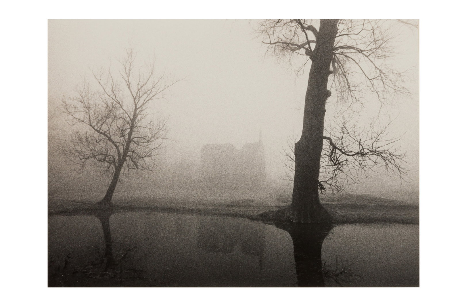 § Michael Kenna (b.1953): Michael Kenna (b.1953) MINSTER LOVELL HALL, OXFORDSHIRE, ENGLAND, 1983. Vintage silver gelatin print, toned in sepia and selenium, laid down on board, image size 155 x 215mm, board size 510 x 410mm, s