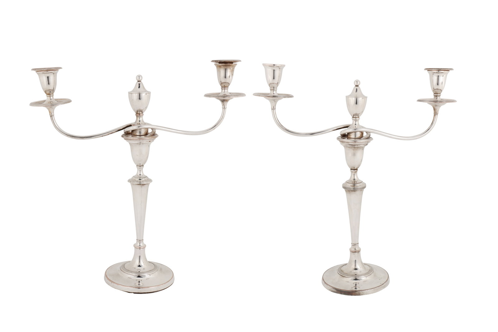 A pair of George III Old Sheffield Silver Plate candelabra, Sheffield circa 1780 by Matthew Boulton (1 of 4)