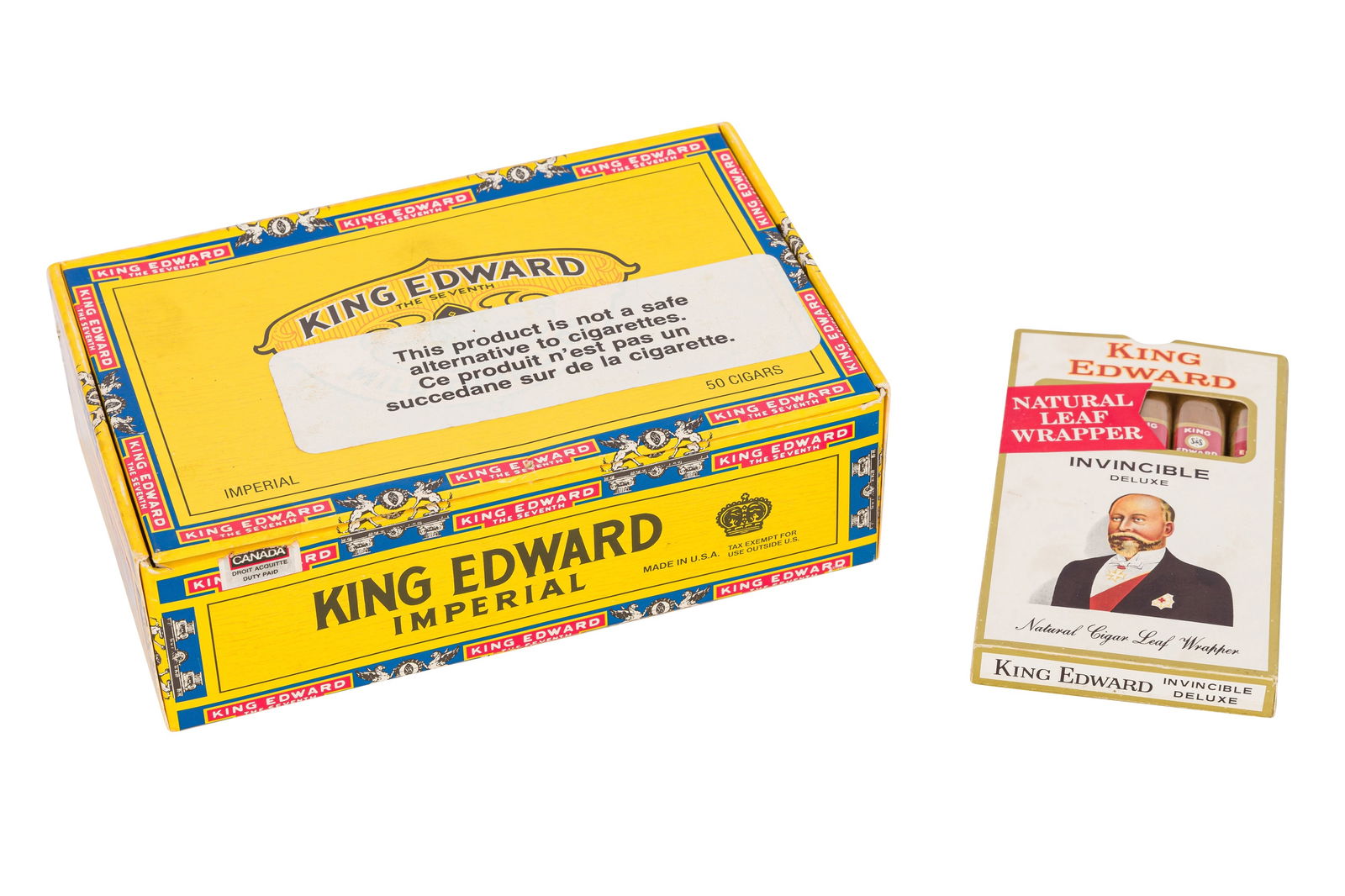 A BOX OF FIFTY KING EDWARD IMPERIAL CIGARS (1 of 1)