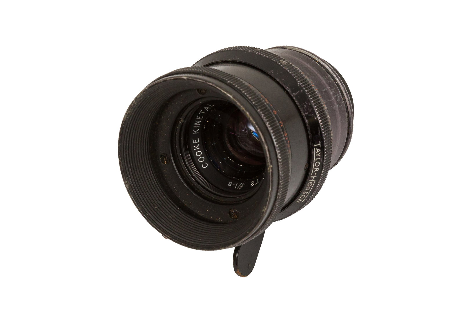 A Taylor Hobson 17.5mm T2 f/1.8 Cooke Kinetal Lens: A Taylor Hobson 17.5mm T2 f/1.8 Cooke Kinetal Lens Serial No: 567272 Body: Overall G/VG Optics: F-G - some light fungus to rear element group