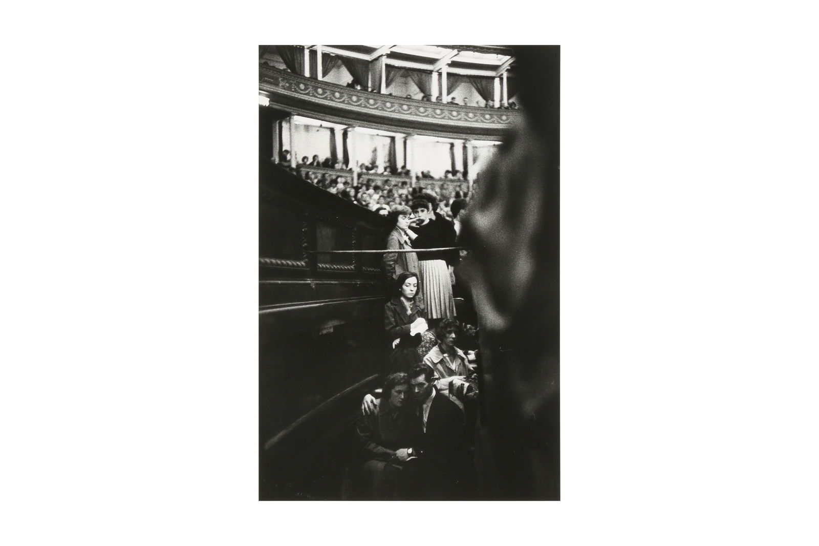 Bruce Davidson (b.1933): Bruce Davidson (b.1933) ROYAL ALBERT HALL, PROMENADE CONCERT, LONDON, 1960. Vintage silver gelatin print, image size 28 x 18.5cm, sheet size 35.5 x 28cm, titled and numbered in an unknown hand in penc