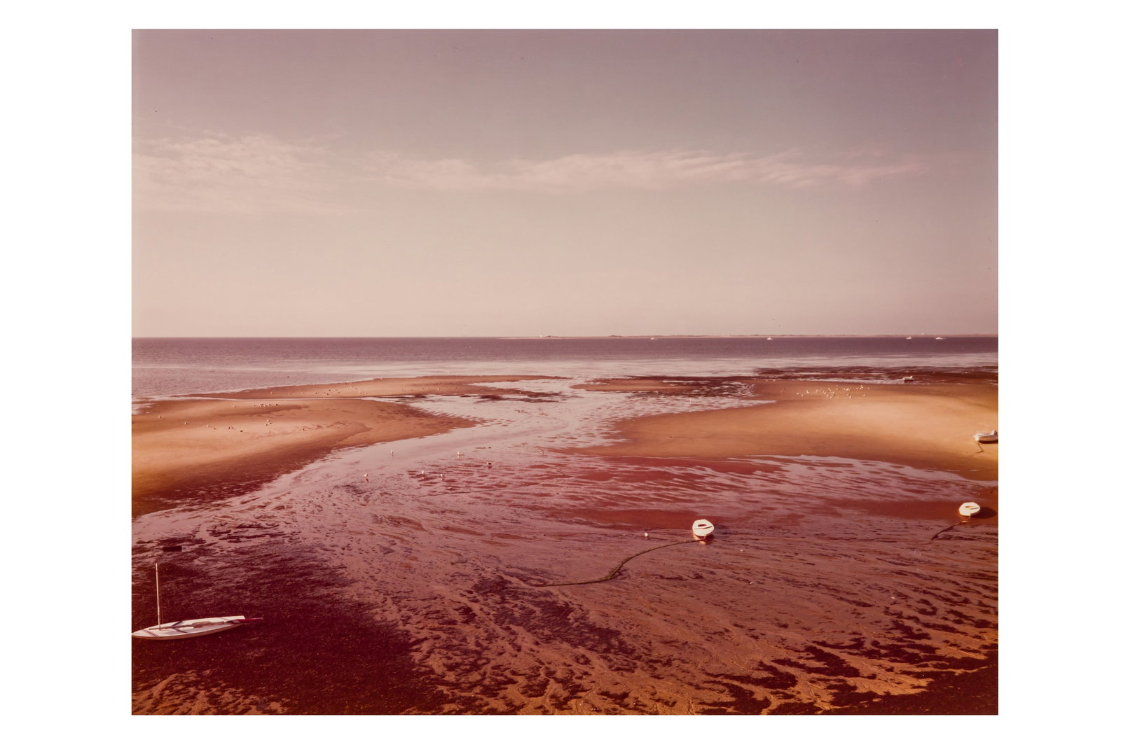 Joel Meyerowitz (b.1938): Joel Meyerowitz (b.1938) BAY/SKY SERIES #2, PROVINCETOWN, 1977. Contact Kodak Ektacolor print, sheet size 205 x 257mm, signed, dated '79, and numbered 54/75 by the photographer in ink verso.
