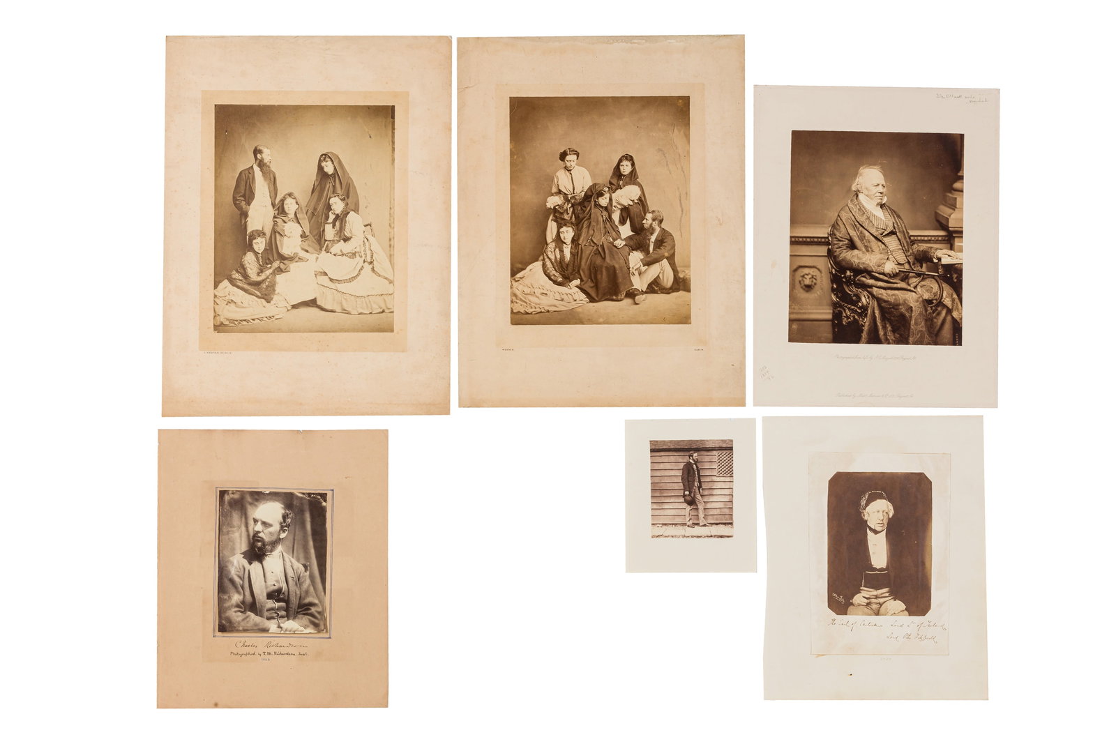 Lord Otho Augustus Fitzgerald (1827-1882): Lord Otho Augustus Fitzgerald (1827-1882) PORTRAIT OF GEORGE WILLIAM FREDERICK HOWARD, 7TH EARLY OF CARLISLE KG, PC (1802-1864), VISCOUNT MORPETH, LORD LIEUTENANT OF IRELAND, 1850s. Salt print, pasted