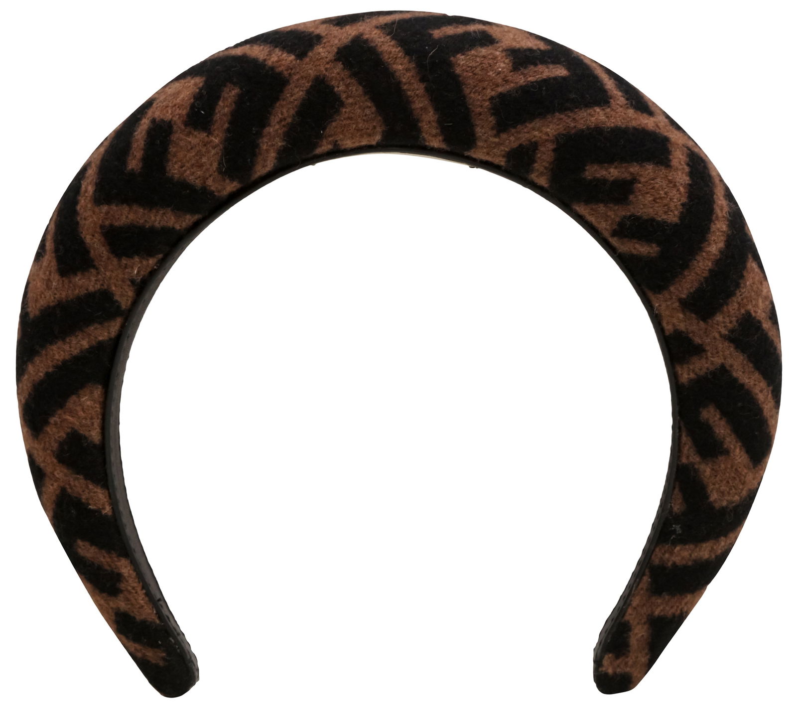 Fendi Brown FF Padded Hair Band (1 of 3)