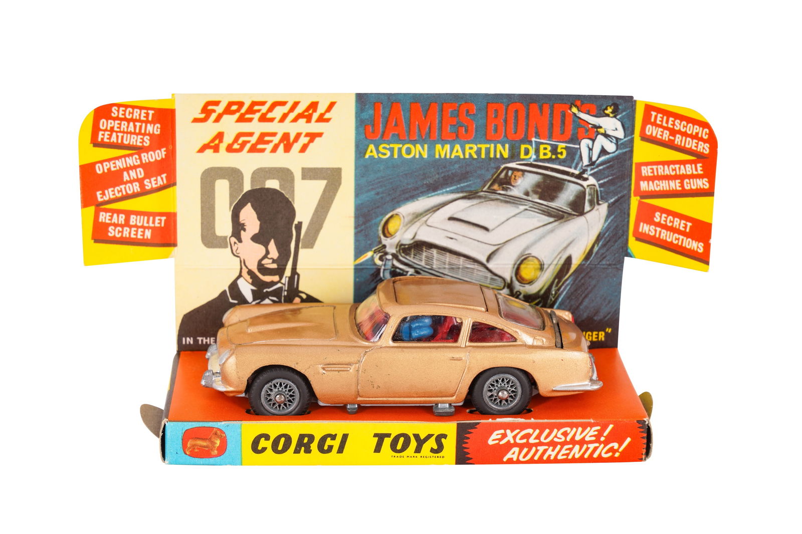 CORGI JAMES BOND 261 ASTON MARTIN DB5 FROM FILM 'GOLDFINGER' (1 of 3)