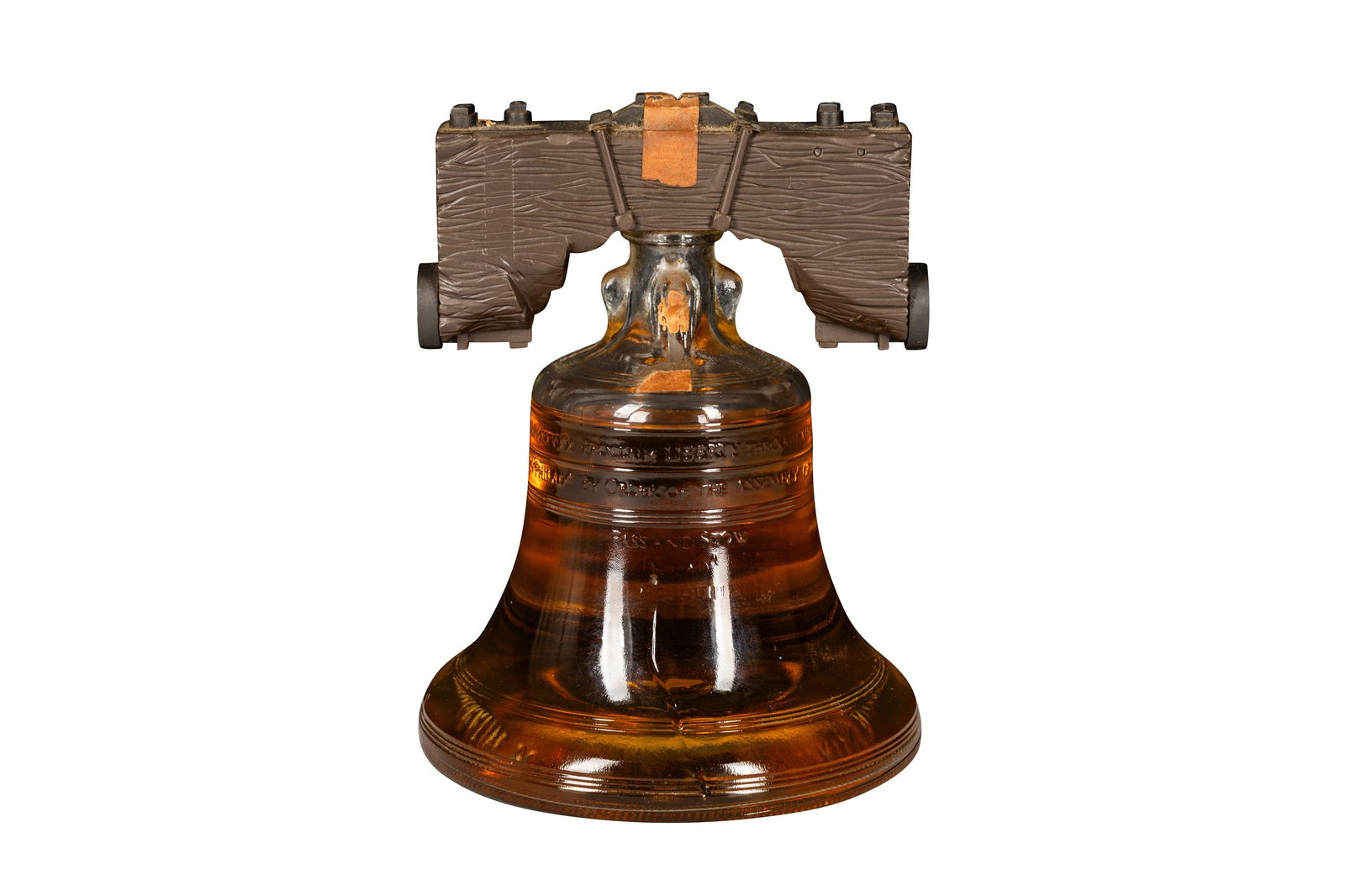 SPIRITS BRANDY 1976 BICENTENNIAL LIBERTY BELL (1 BOTTLE): Vintage Lejon California Brandy: produced to commemorate the bicentenary of the United States of America in 1976