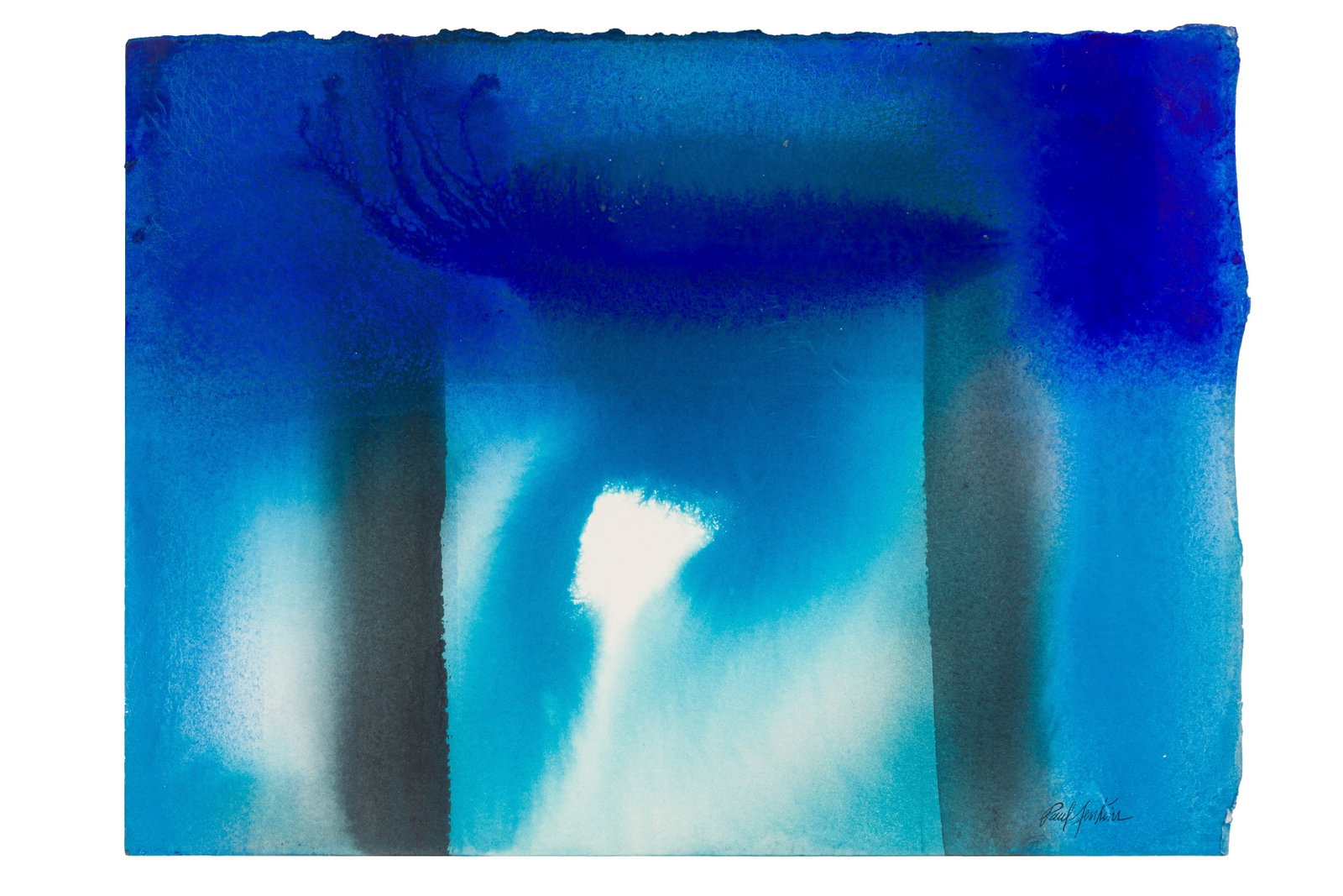 PAUL JENKINS (AMERICAN, 1923-2012): PAUL JENKINS (AMERICAN, 1923-2012) Phenomena Someplace in Toga signed 'Paul Jenkins' (lower right), further signed, dated and titled 'Paul Jenkins 1992, Phenomena Someplace in Toga' (verso) watercolou