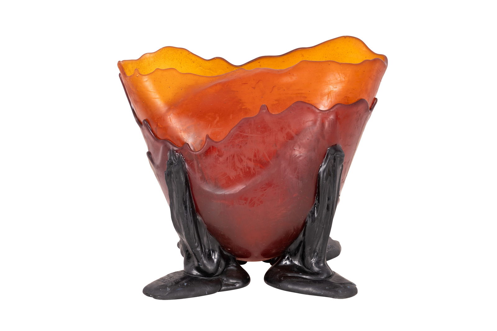 GAETANO PESCE (ITALIAN B.1939) FOR FISH DESIGN: Fioca vase, 2017 Resin Impressed 'Fish Design Serie 2017' 28cm high