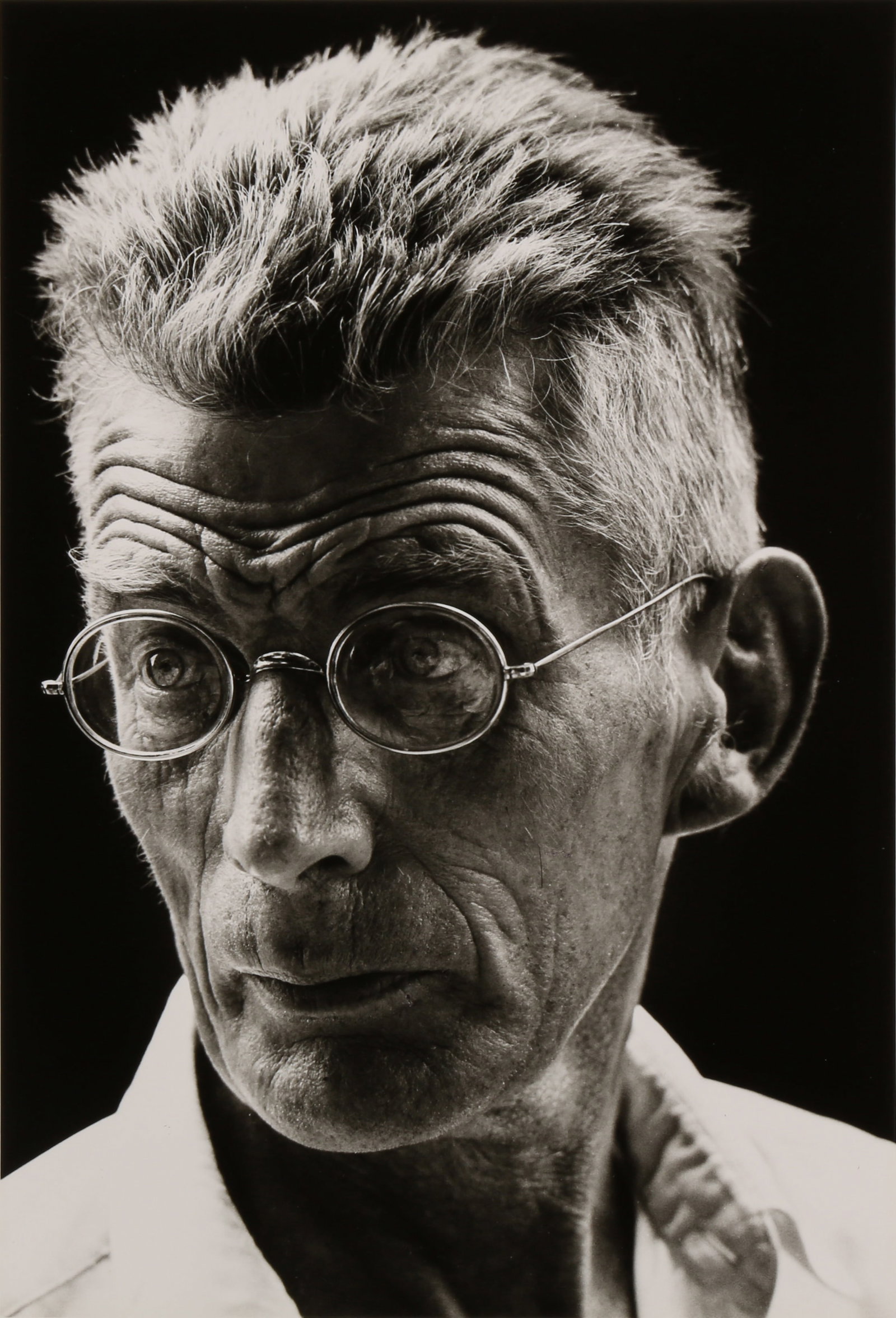 Steve Schapiro (1934-2022): Steve Schapiro (1934-2022) SAMUEL BECKETT WHILE MAKING "FILM", NEW YORK, 1964. Silver gelatin print, printed later, image size 32.5 x 22cm, sheet size 35.5 x 27.5cm, signed, titled, dated, and edition