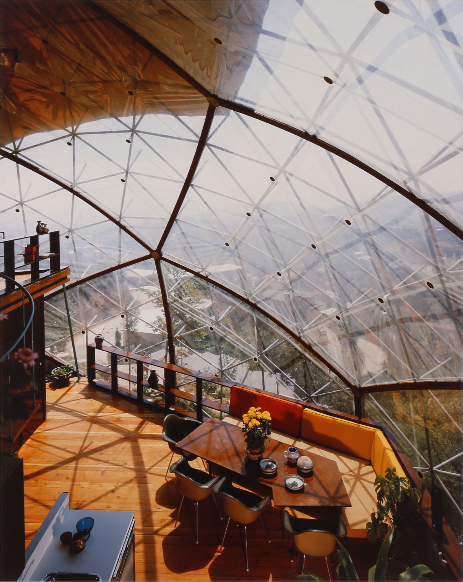 Julius Shulman (1909-2010): Julius Shulman (1909-2010) DOME HOUSE, BERNARD JUDGE, ARCHITECT, LOS ANGELES, 1962. Chromogenic print, printed 2000, image size 51 x 40cm, sheet size 60.7 x 50.7cm, signed and annotated by the photogr