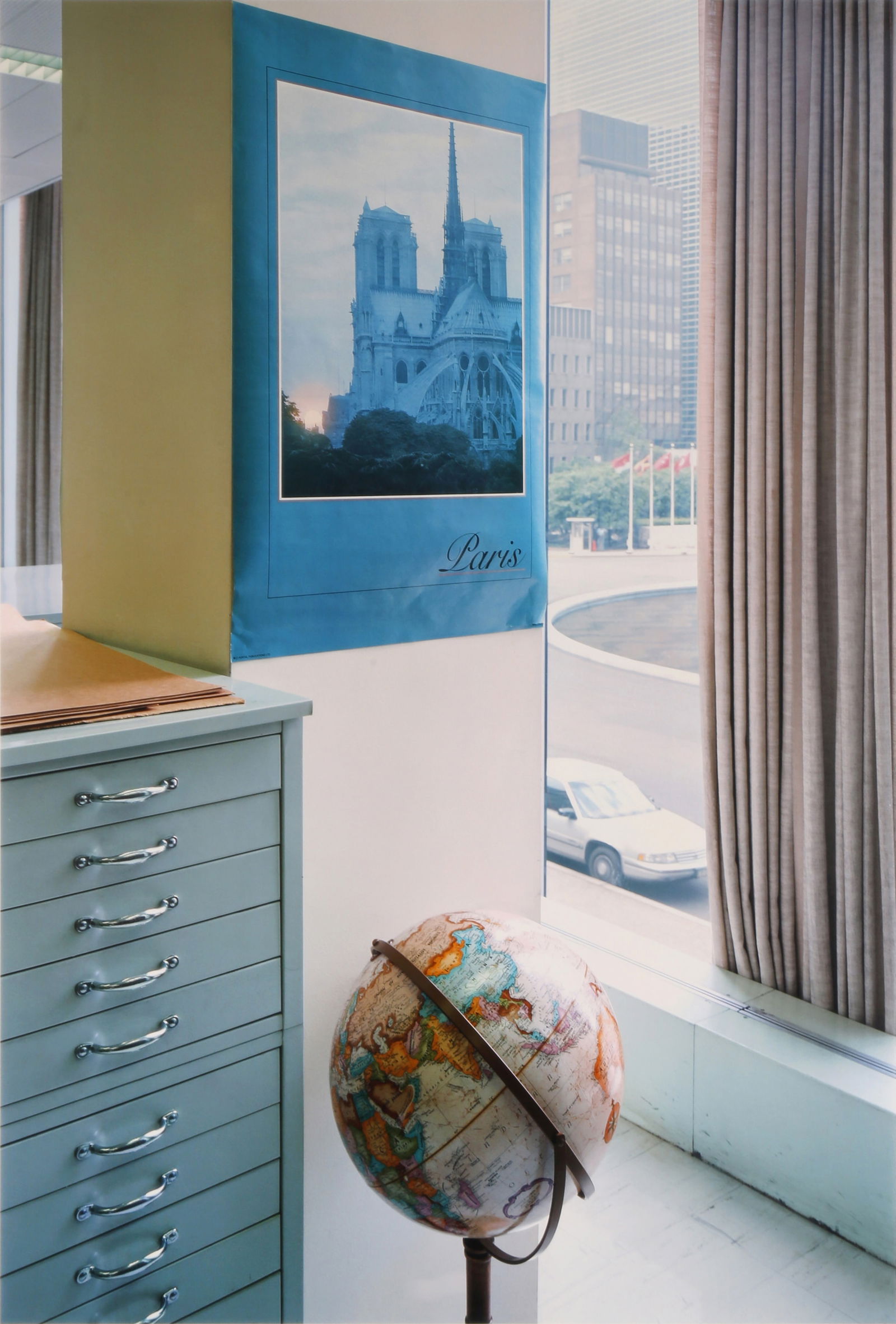 Adam Bartos (b.1953): Adam Bartos (b.1953) MAP SECTION LIBRARY, FROM THE SERIES INTERNATIONAL TERRITORY, 1989-1994. Chromogenic print, image size 90 x 60cm, sheet size113 x 84cm, signed and titled by the photographer verso