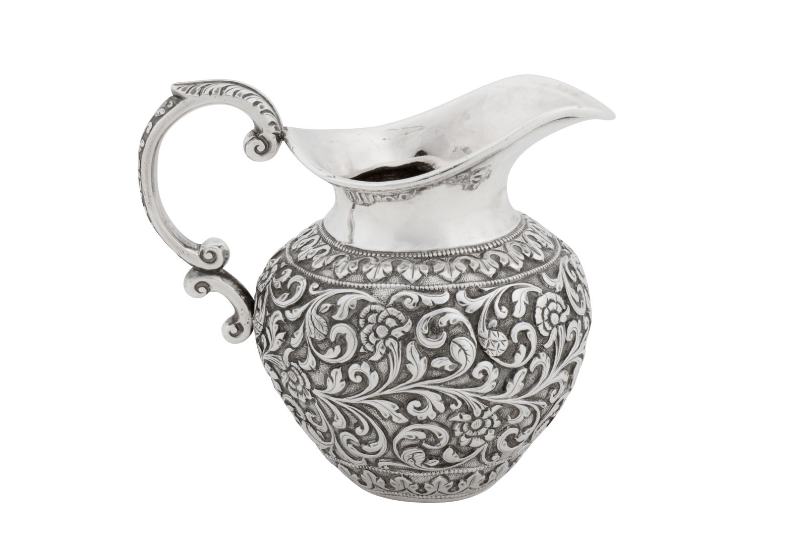 A late 19th century Anglo – Indian silver cream jug, Cutch, Bhuj circa 1895 by Oomersi Mawji (1 of 5)