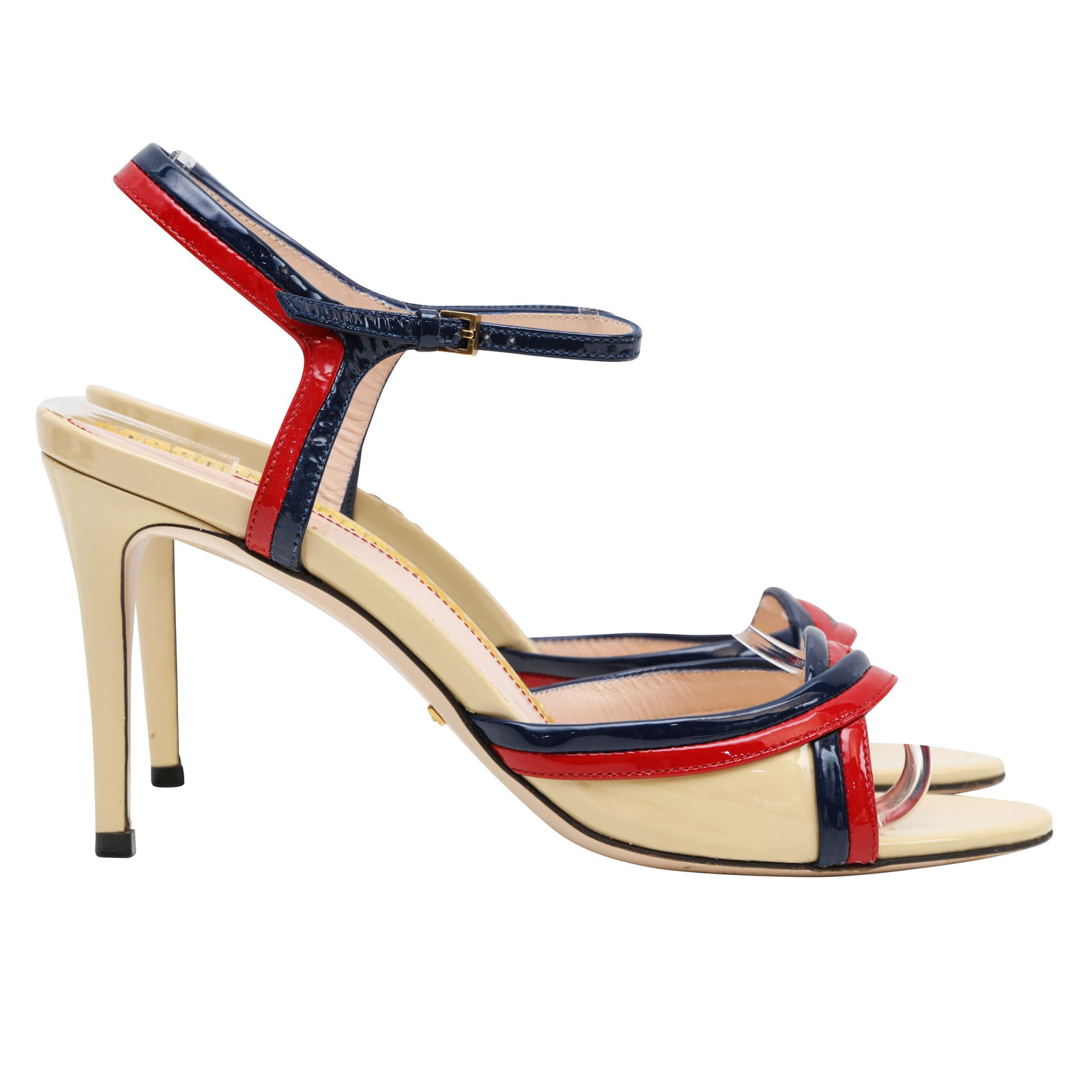 Gucci Beige Millie Heeled Sandal - Size 39 (1 of 4)