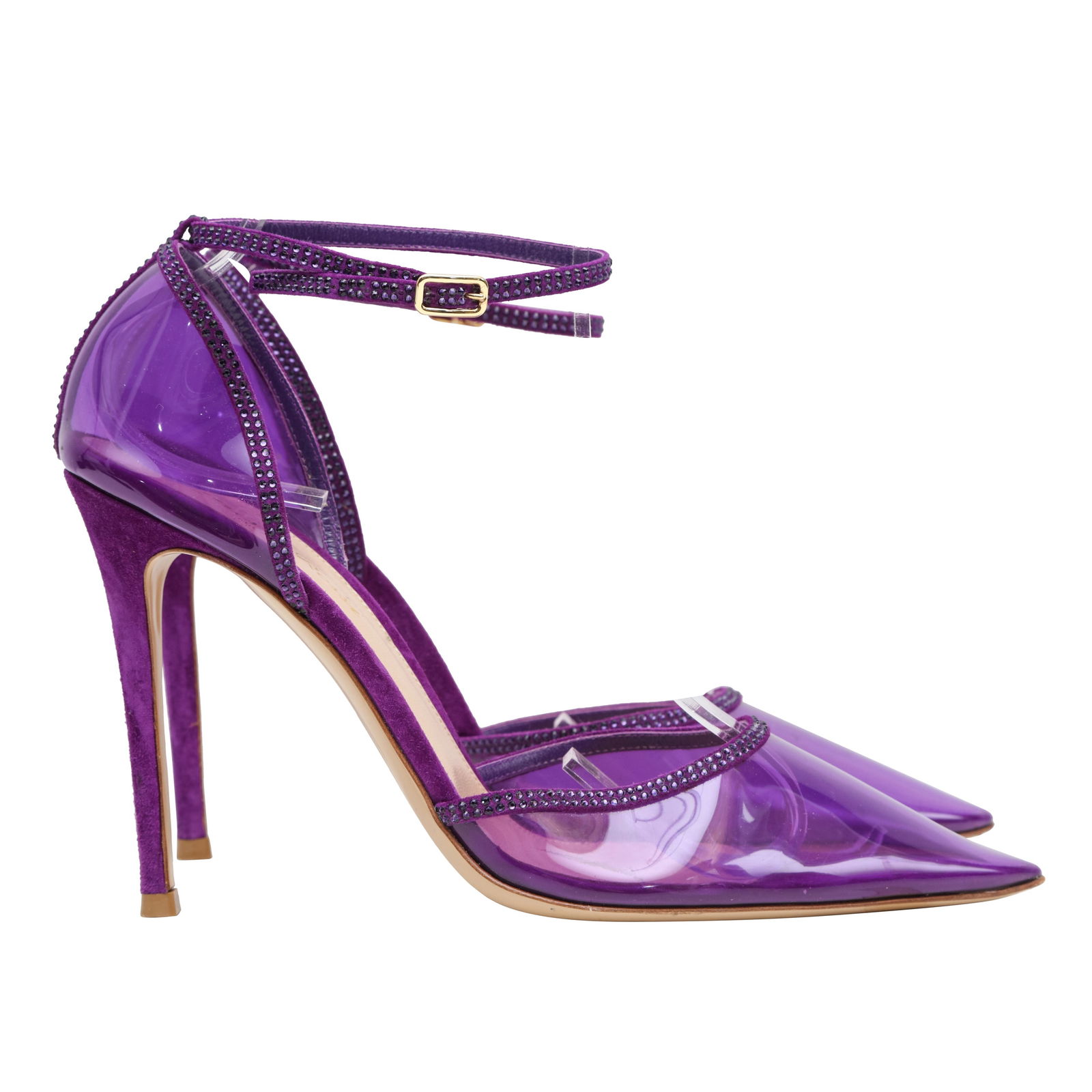 Gianvito Rossi Purple Sabin Heeled Pump - Size 39 (1 of 4)