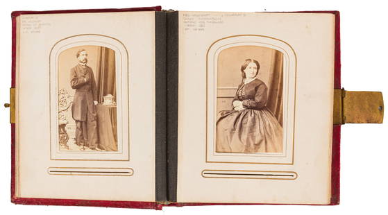 Abdullah Freres (active 1858-1899) & others, c.1860s-1880s: Abdullah Freres (active 1858-1899) & others, c.1860s-1880s TURKISH PORTRAITURE INTEREST, c.1860s -1880s. An album containing a collection of albumen print cartes-de-visite (61), image sizes 10.5 x 6.5