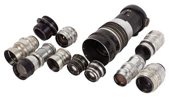 A Good Selection of German and Russian Lenses: A Good Selection of German and Russian Lenses Including a Heinz Kilfitt 300mm f/4 Pan-Tele-Kilar, Russian lenses including a Mir-1 37mm f/2.8 "Grand-Prix" Brussels 1954, Industar Fed 5cm f/2.8, 53mm f