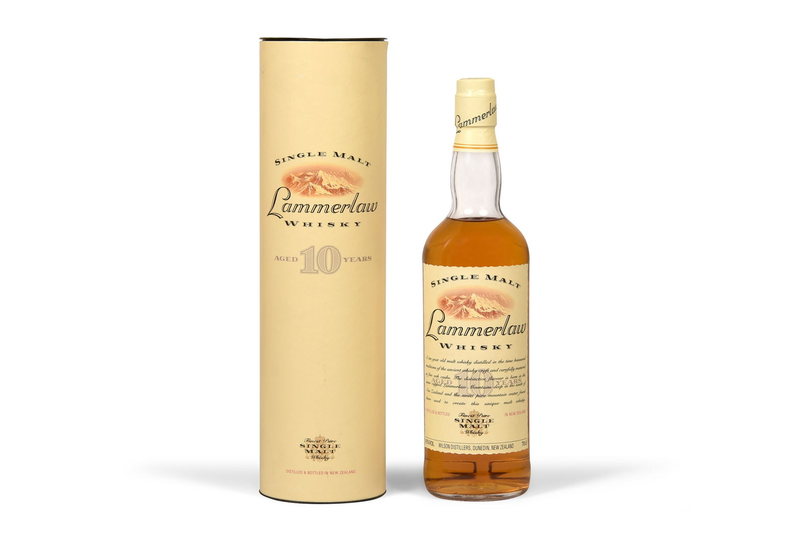 Lammerlaw 10 Year Old New Zealand Single Malt - 1 bottle New Zealand, Single Malt (1 of 2)