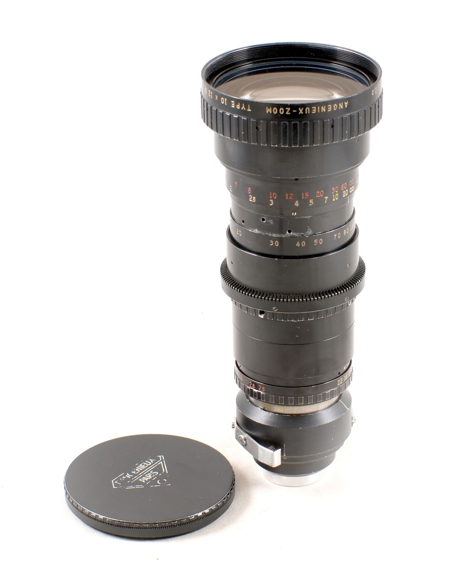 Arriflex P Mount Angenieux 12-120mm Cine Zoom Lens.: With C Mount adapter. Type 10 x 12 B #1220566. Signs of normal+ use. Sample images taken with a Micro 4/3ds adapter - not included.