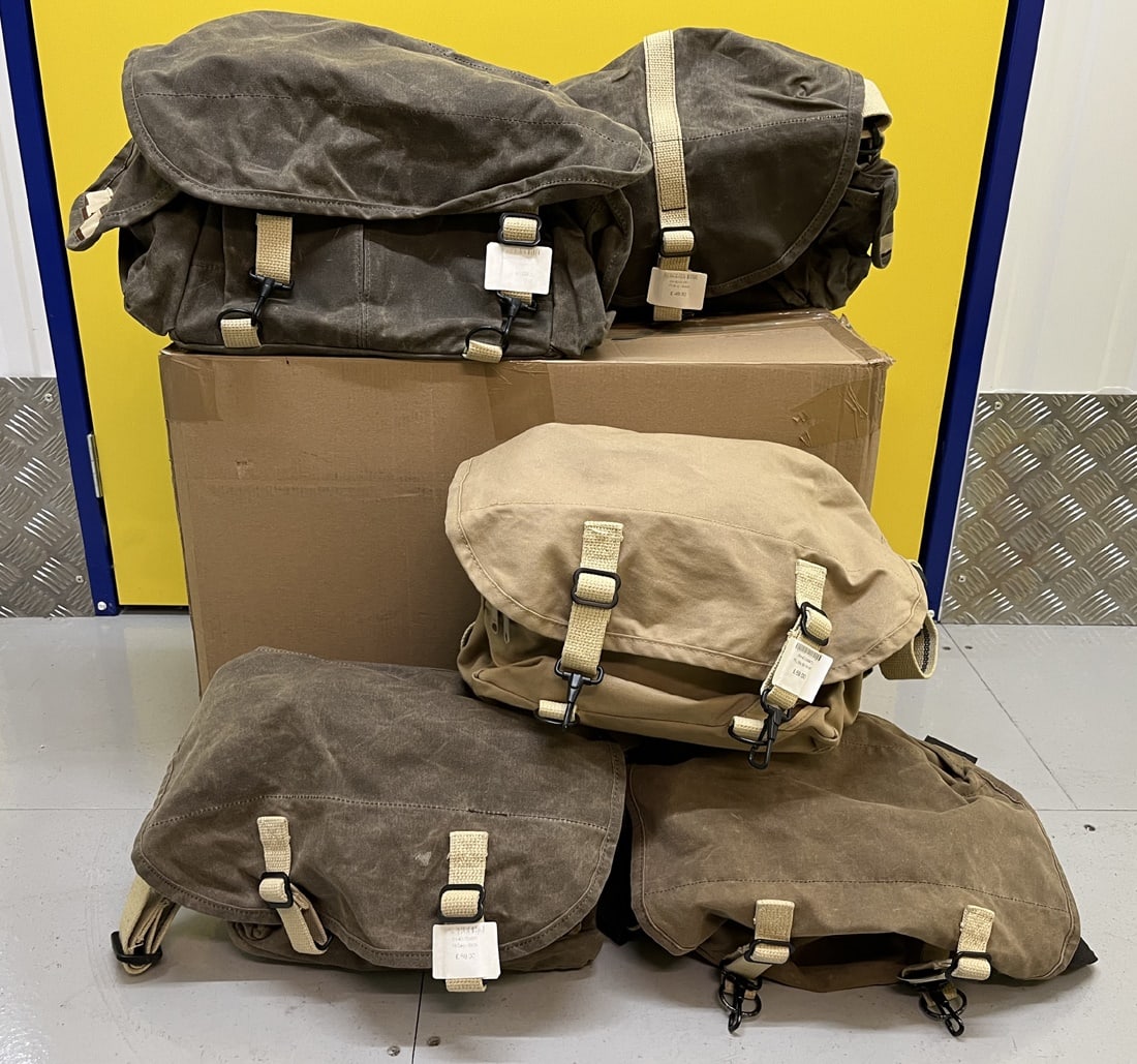 Domke Camera Bags F3, F6 & Others.: Five medium size Domke shoulder bags, well used and squashed from long-term storage but still usable after a clean (v slight smell of smoke). Each with a 2nd-hand price tag of around £50 still a