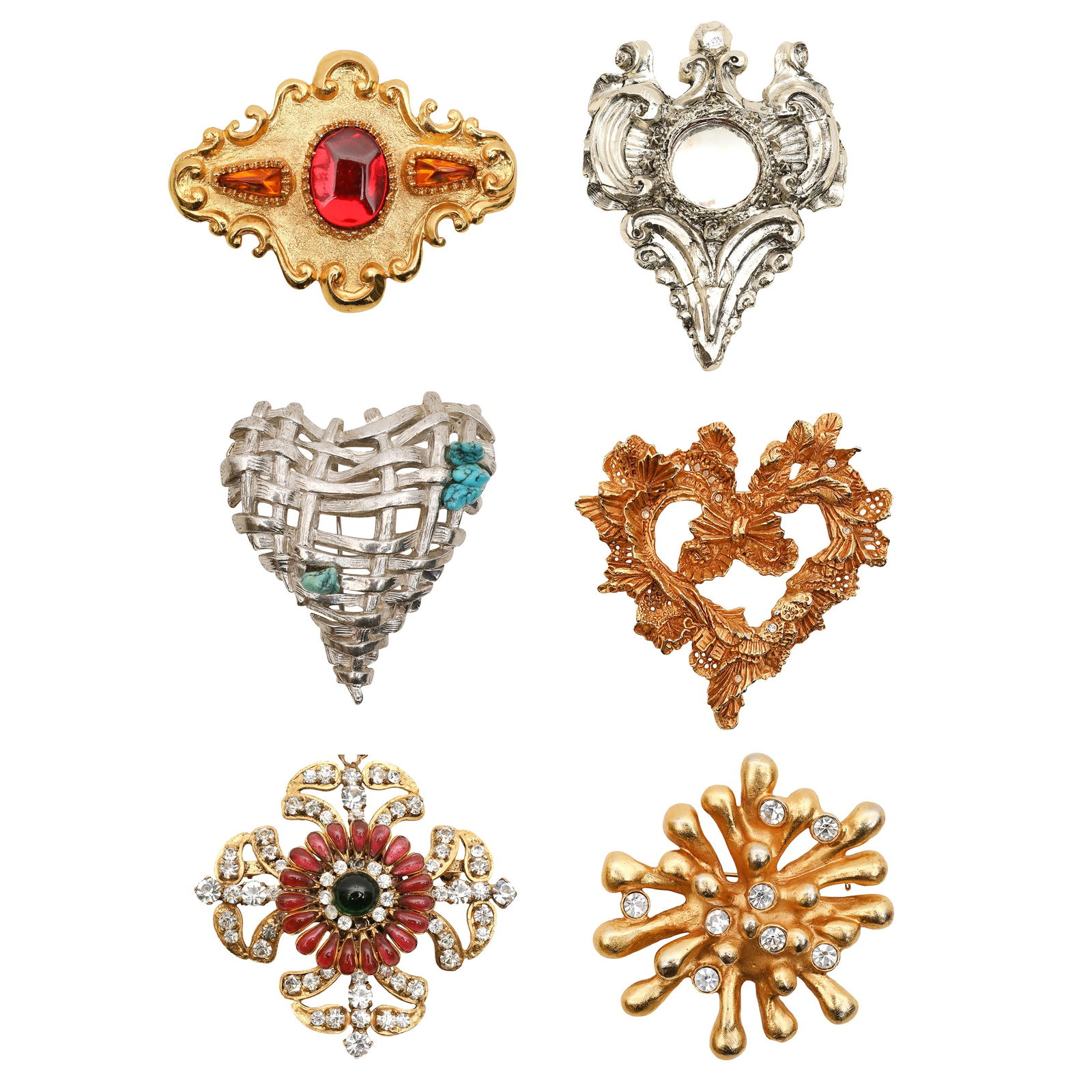Christian Lacroix Set of Five Brooches (1 of 11)
