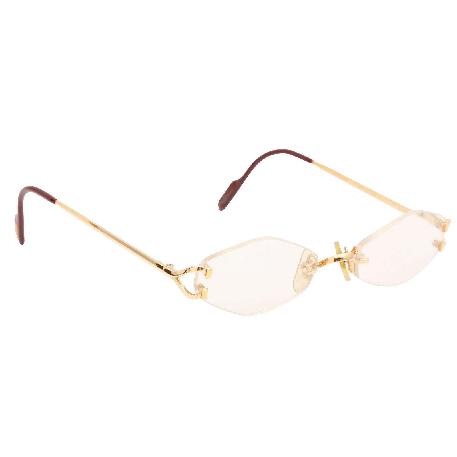 Cartier Rimless Diamond Lozenger Prescription Glasses (1 of 4)