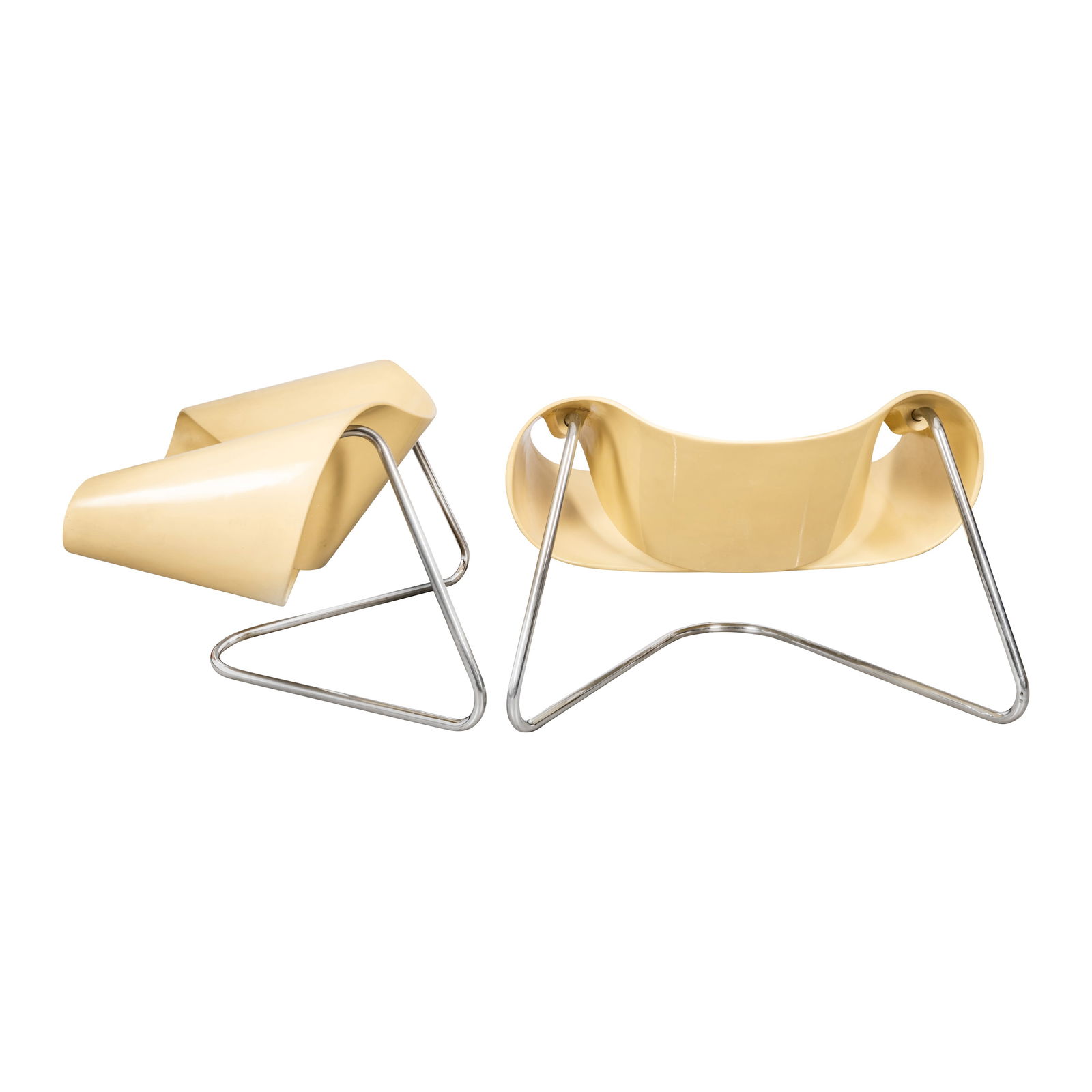 Cesare Leonardi (b.1935) & Franca Stagi (b. 1937) for Bernini Pair of 'Ribbon' CL9 chairs (1 of 1)