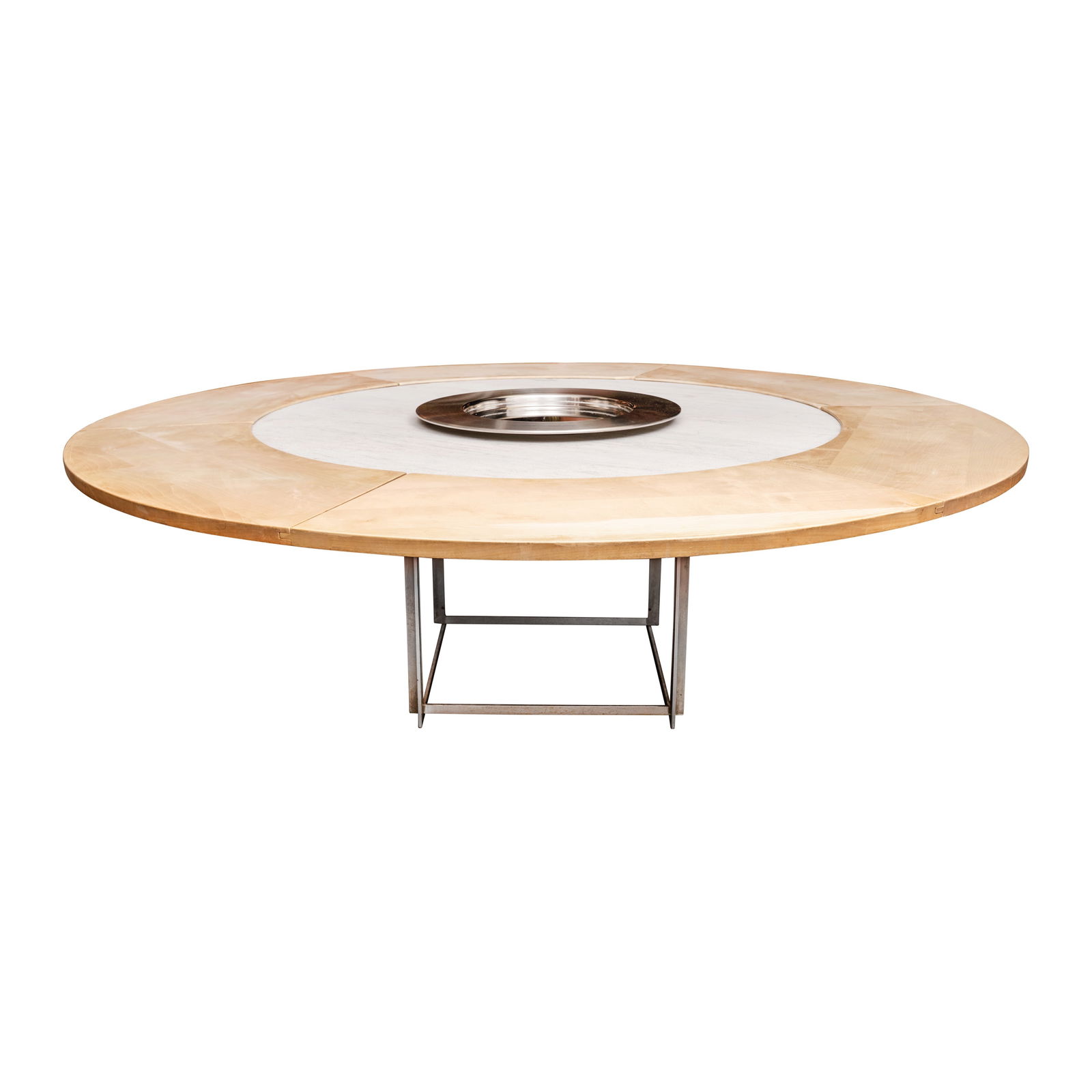 Poul Kjærholm (Danish 1929-1980) for Fritz Hansen, Denmark 'PK 54' table with 'PK 54A' extension (1 of 1)