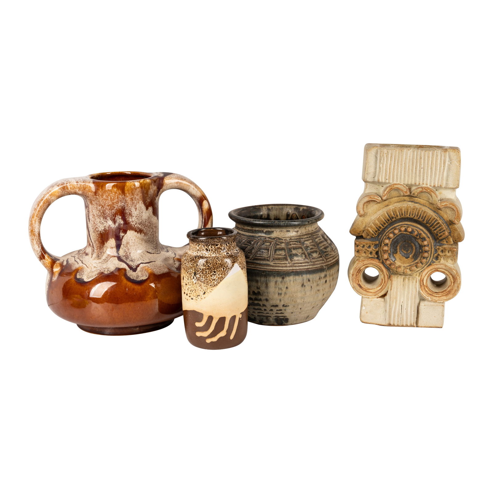 A group of studio pottery and other ceramics by various makers Bernard Rooke, David Pritchard, and (1 of 1)