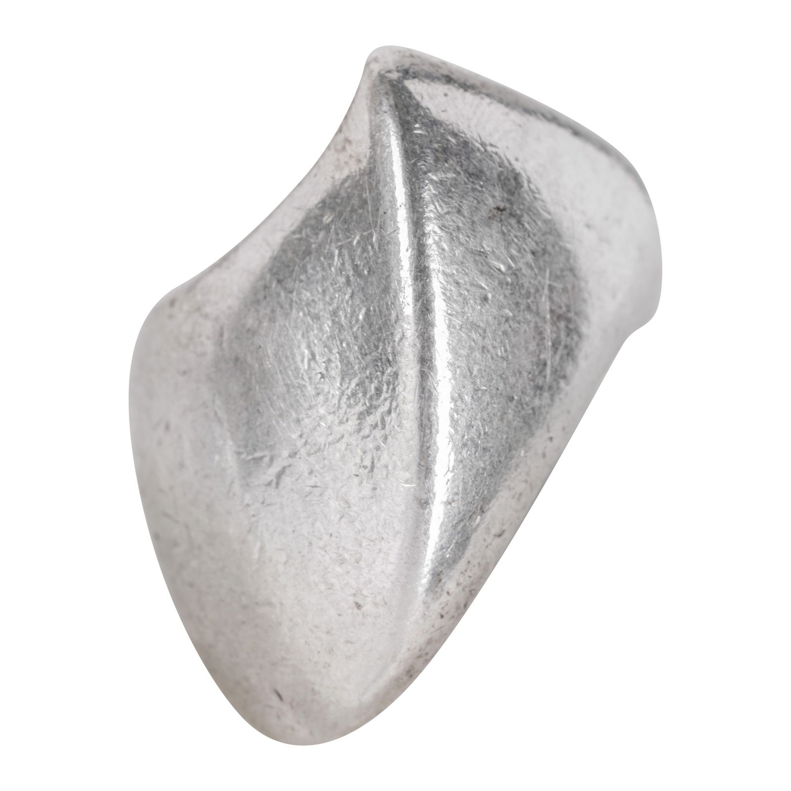 Nanna Ditzel (Danish 1923-2005) for Georg Jensen Model 91 Modernist ring: Silver Stamped 'STERLING DENMARK GEORG JENSEN 91' to interior 2cm diameter